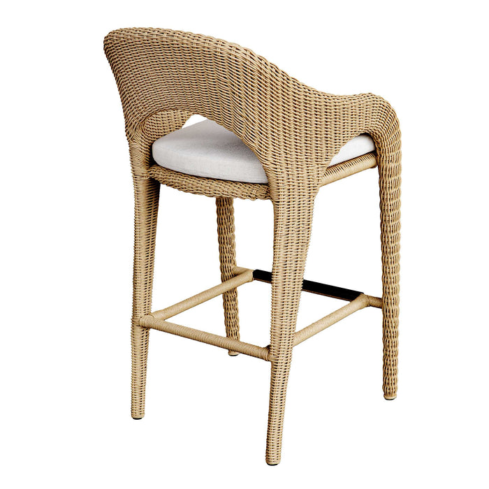 Kavali Bar Stool Natural Honey-Furniture-Uttermost-Lighting Design Store