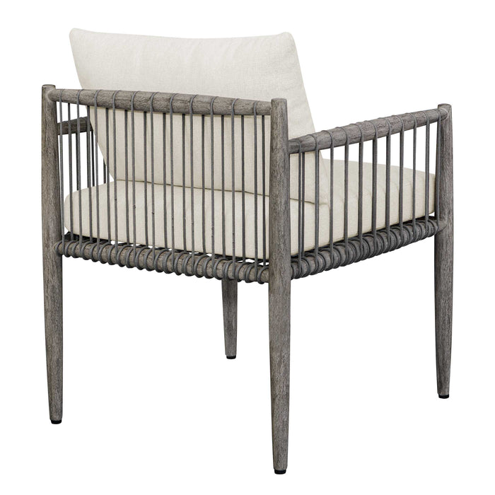 Borneo Dining Chair Dark Gray-Furniture-Uttermost-Lighting Design Store