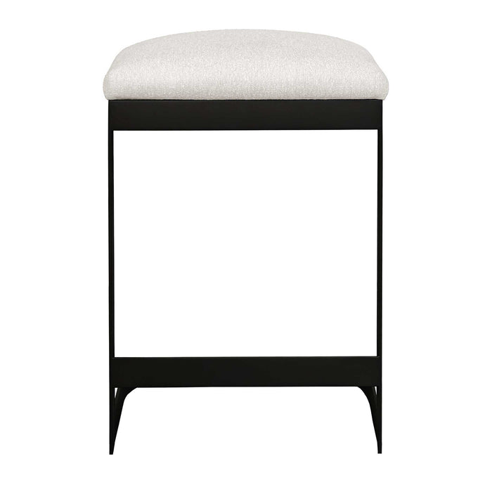 Maude Counter Stool Black-Furniture-Uttermost-Lighting Design Store