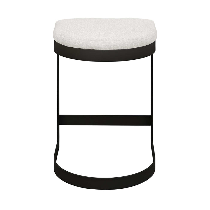 Maude Counter Stool Black-Furniture-Uttermost-Lighting Design Store