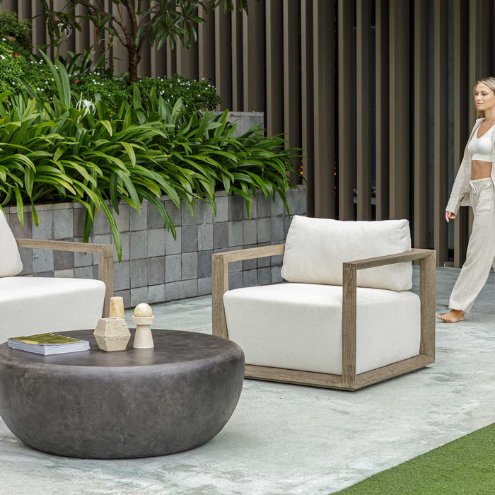 Remsen Lounge Chair Weathered Gray-Furniture-Uttermost-Lighting Design Store