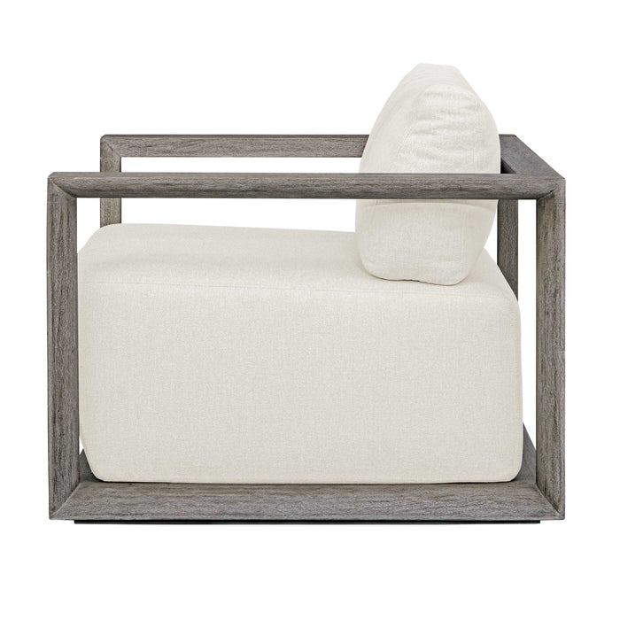 Remsen Lounge Chair Weathered Gray-Furniture-Uttermost-Lighting Design Store