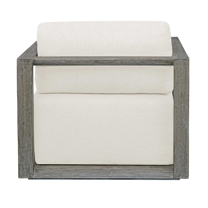 Remsen Lounge Chair Weathered Gray-Furniture-Uttermost-Lighting Design Store