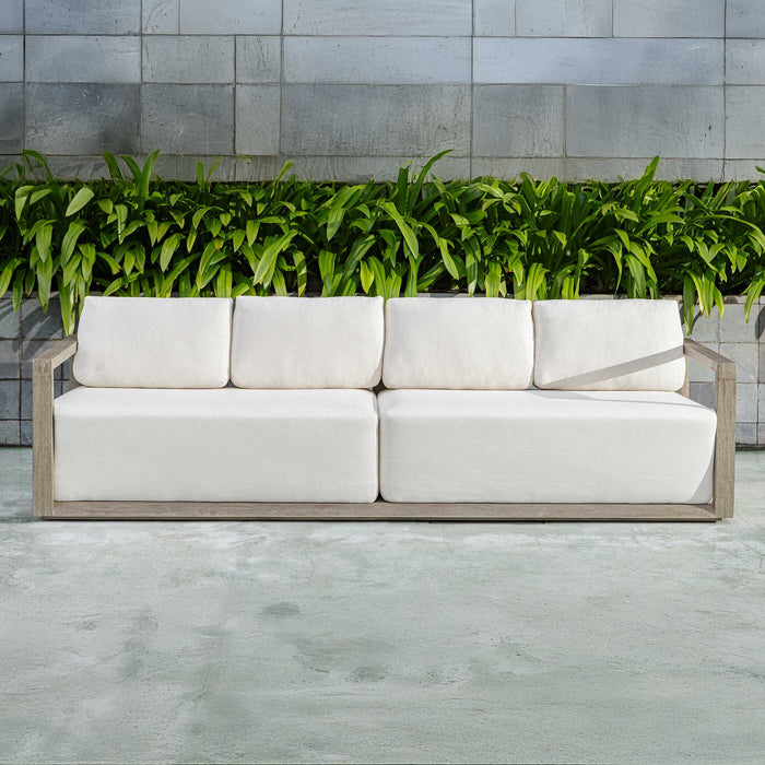 Remsen Sofa Weathered Gray-Furniture-Uttermost-Lighting Design Store