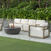 Remsen Sofa Weathered Gray-Furniture-Uttermost-Lighting Design Store