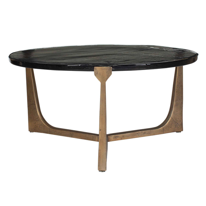 Bohdi Coffee Table Brass-Furniture-Uttermost-Lighting Design Store