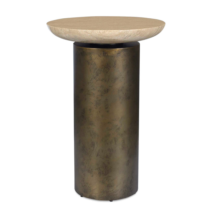 Oslo Accent Table Antique Brass-Furniture-Uttermost-Lighting Design Store