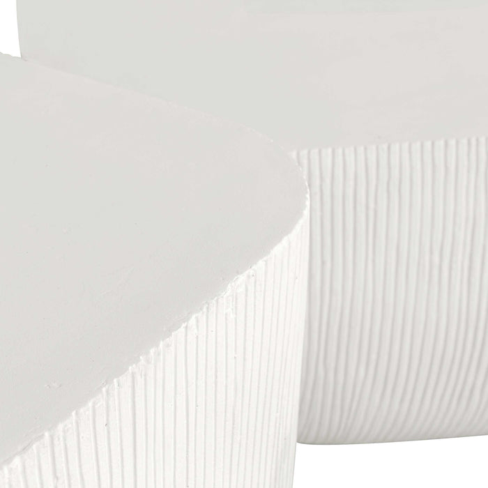 Alma Side Table Warm Limestone-Furniture-Uttermost-Lighting Design Store