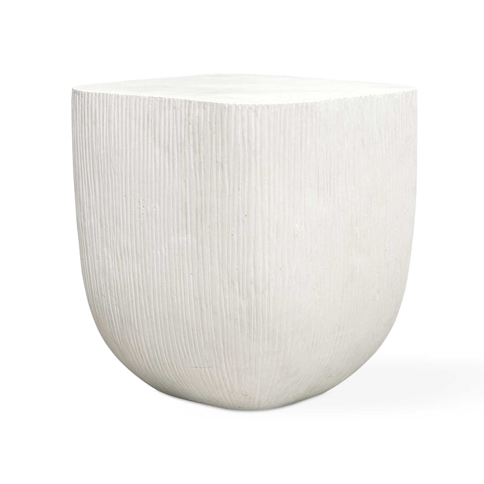 Alma Side Table Warm Limestone-Furniture-Uttermost-Lighting Design Store