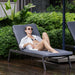 Bea Pool Chaise Black-Furniture-Uttermost-Lighting Design Store