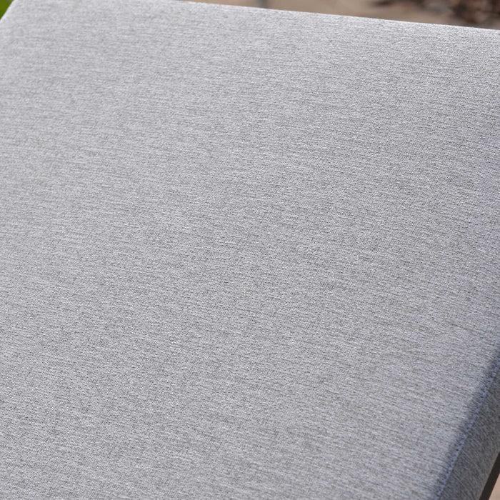 Bea Pool Chaise Cushion Textured Charcoal Gray-Furniture-Uttermost-Lighting Design Store