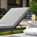 Bea Pool Chaise Cushion Textured Charcoal Gray-Furniture-Uttermost-Lighting Design Store