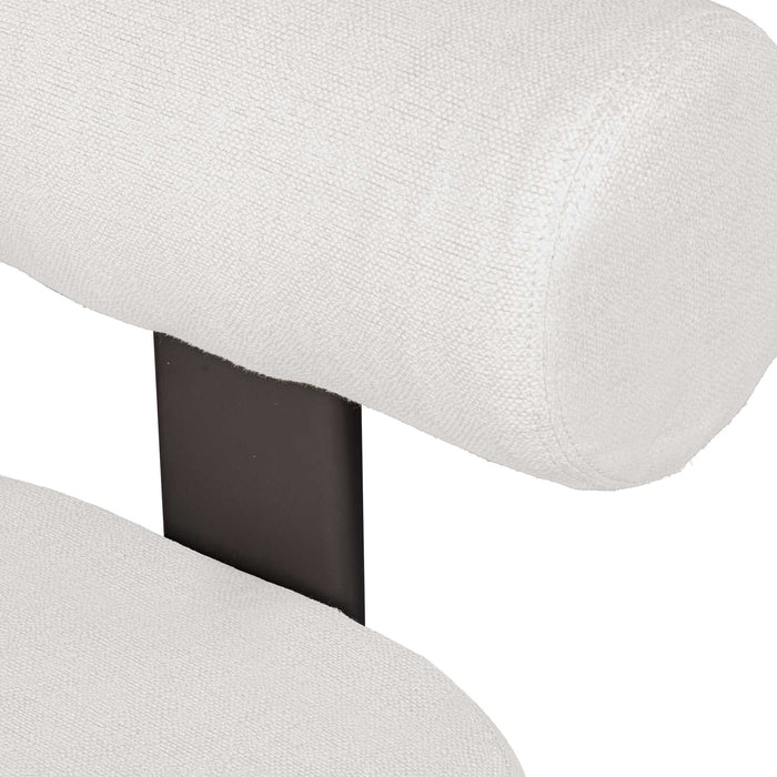 Bolster Back Dining Chair Black-Furniture-Uttermost-Lighting Design Store