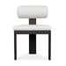 Bolster Back Dining Chair Black-Furniture-Uttermost-Lighting Design Store
