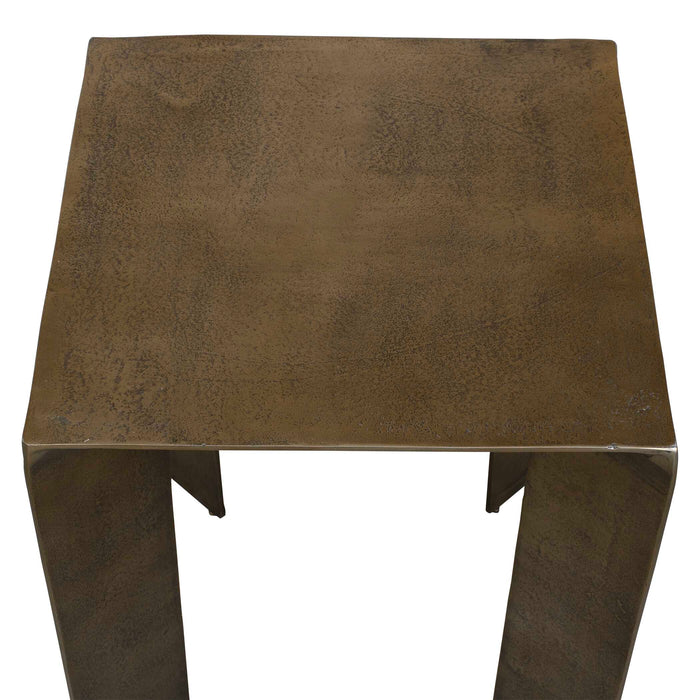 Reade Accent Table Antique Brass-Furniture-Uttermost-Lighting Design Store