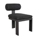 Bolster Back Dining Chair Black-Furniture-Uttermost-Lighting Design Store