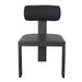Bolster Back Dining Chair Black-Furniture-Uttermost-Lighting Design Store