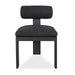Bolster Back Dining Chair Black-Furniture-Uttermost-Lighting Design Store