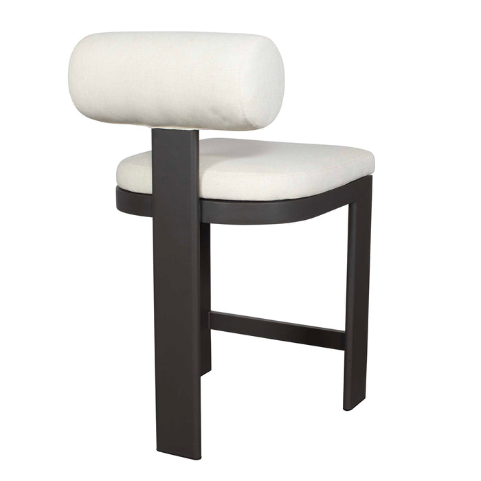 Bolster Back Counter Stool Black-Furniture-Uttermost-Lighting Design Store