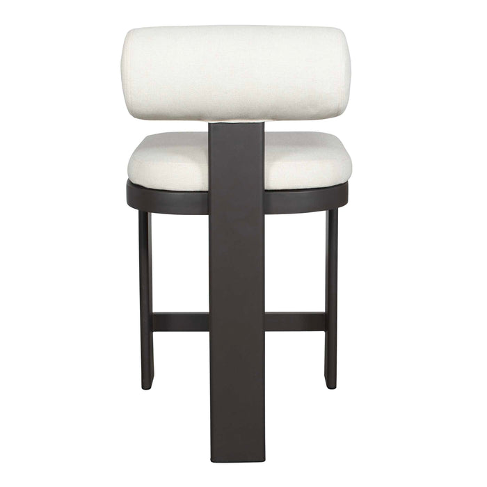 Bolster Back Counter Stool Black-Furniture-Uttermost-Lighting Design Store