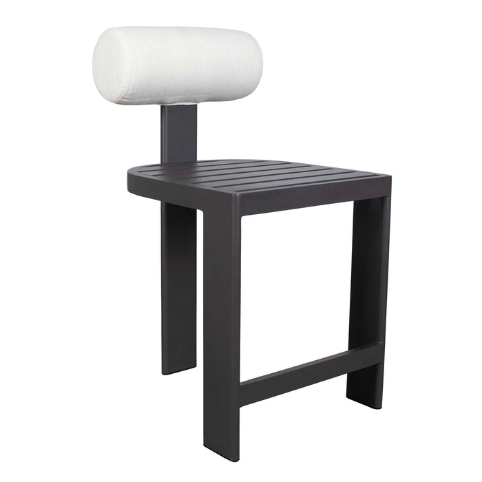 Bolster Back Counter Stool Black-Furniture-Uttermost-Lighting Design Store