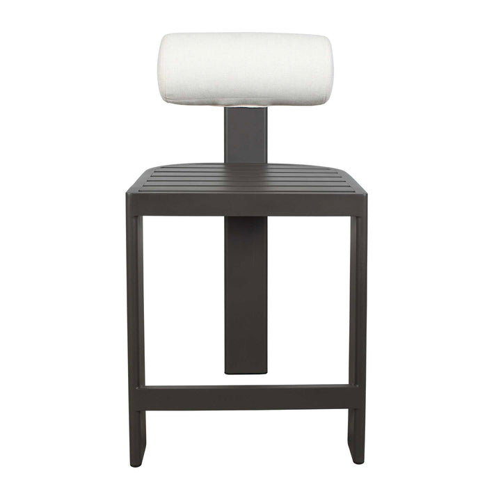 Bolster Back Counter Stool Black-Furniture-Uttermost-Lighting Design Store