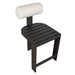 Bolster Back Counter Stool Black-Furniture-Uttermost-Lighting Design Store