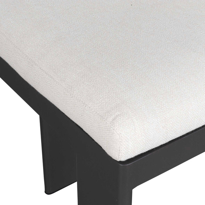 Bolster Back Counter Stool Black-Furniture-Uttermost-Lighting Design Store