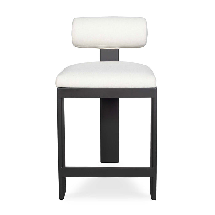 Bolster Back Counter Stool Black-Furniture-Uttermost-Lighting Design Store
