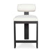 Bolster Back Counter Stool Black-Furniture-Uttermost-Lighting Design Store