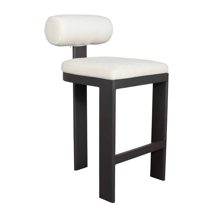 Bolster Back Bar Stool Black-Furniture-Uttermost-Lighting Design Store