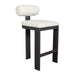 Bolster Back Bar Stool Black-Furniture-Uttermost-Lighting Design Store