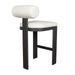 Bolster Back Bar Stool Black-Furniture-Uttermost-Lighting Design Store
