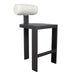 Bolster Back Bar Stool Black-Furniture-Uttermost-Lighting Design Store