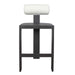 Bolster Back Bar Stool Black-Furniture-Uttermost-Lighting Design Store