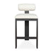 Bolster Back Bar Stool Black-Furniture-Uttermost-Lighting Design Store