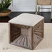 Jia Ottoman Weathered Fir Wood-Furniture-Uttermost-Lighting Design Store