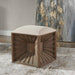 Jia Ottoman Weathered Fir Wood-Furniture-Uttermost-Lighting Design Store