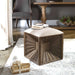 Jia Ottoman Weathered Fir Wood-Furniture-Uttermost-Lighting Design Store