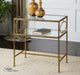 Genell Side Table Gold Leafed-Furniture-Uttermost-Lighting Design Store