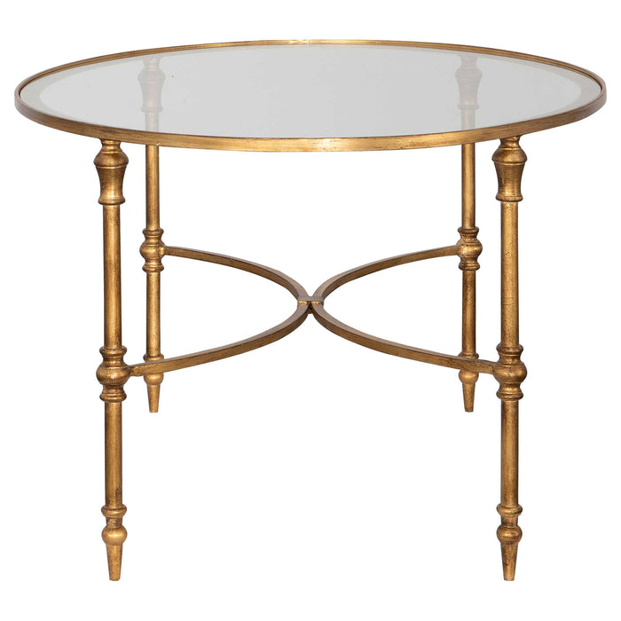 Vitya Coffee Table Gold Leafed-Furniture-Uttermost-Lighting Design Store