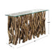 Teak Wood Console Teak Wood-Furniture-Uttermost-Lighting Design Store