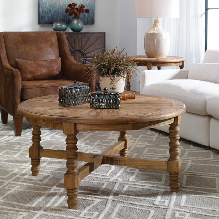 Samuelle Coffee Table Reclaimed Fir-Furniture-Uttermost-Lighting Design Store