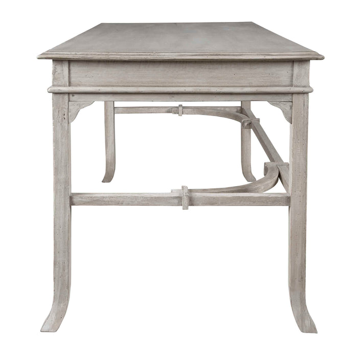 Bridgely Desk Aged White-Furniture-Uttermost-Lighting Design Store