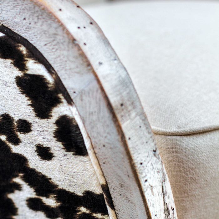 Chalina Arm Chair Aged, Bone-white-Furniture-Uttermost-Lighting Design Store