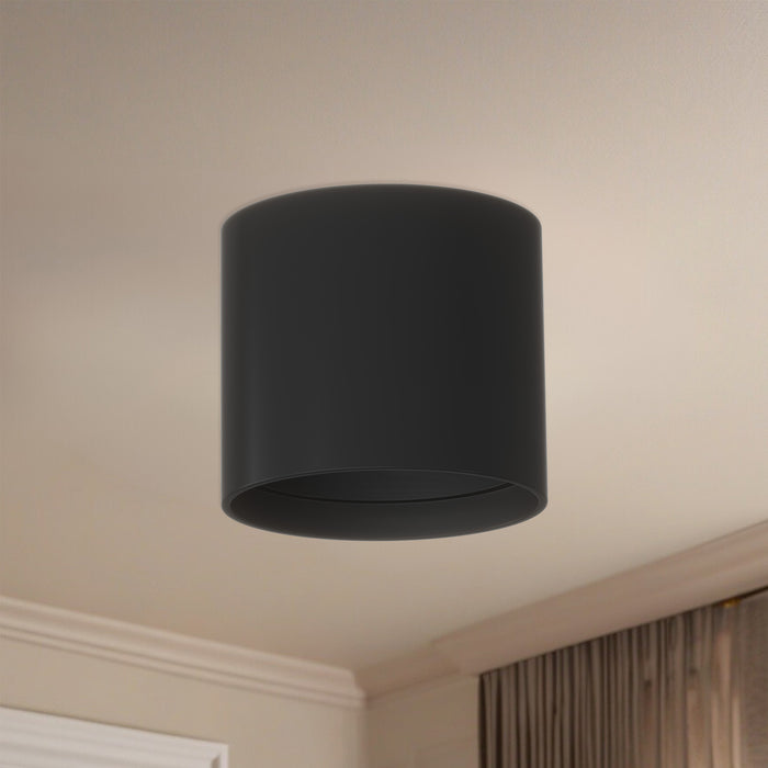 Falco LED Flush Mount Black-Flush Mounts-Kuzco Lighting-Lighting Design Store
