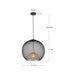 Gibraltar One Light Pendant Black-Pendants-Kuzco Lighting-Lighting Design Store