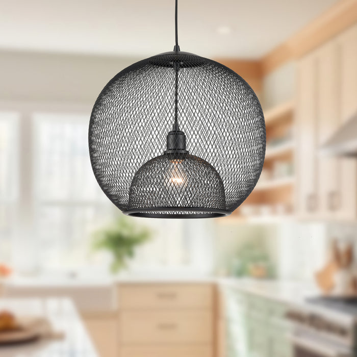 Gibraltar One Light Pendant Black-Pendants-Kuzco Lighting-Lighting Design Store