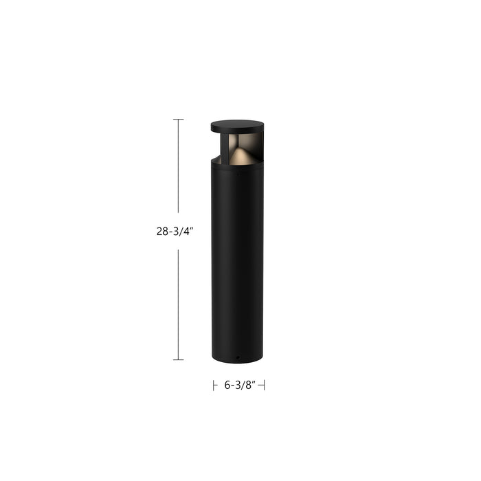 Glen LED Exterior Bollard Black-Landscape Ltg.-Kuzco Lighting-Lighting Design Store