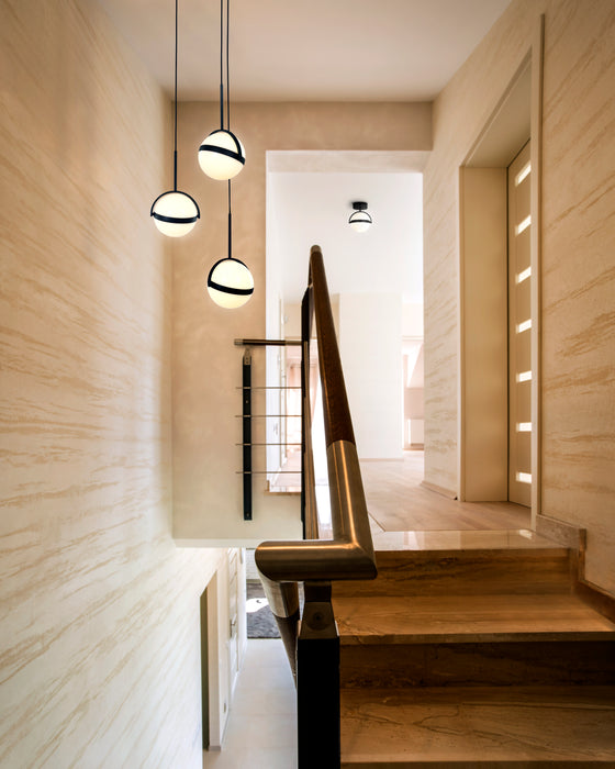 Globo LED Pendant Matte Black-Mini Pendants-Alora-Lighting Design Store